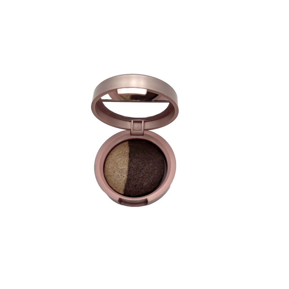 Laura Geller Baked Eye Shadow Eye Color Duo Almond Chocolate 0.08oz /2.5g - Picture 5 of 5